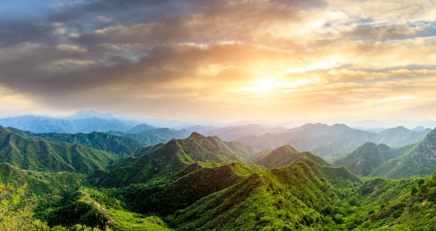 istock Green mountains and beautiful sky clouds 1014561500