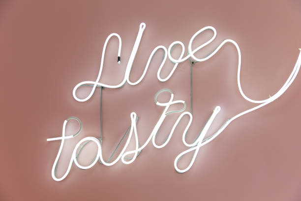 istock A white neon light 