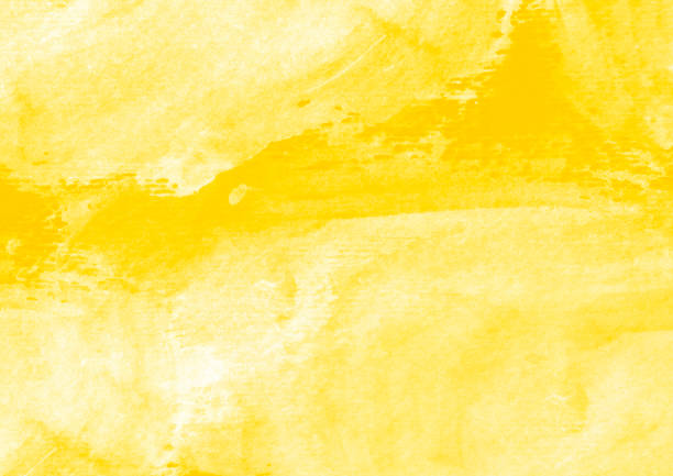 istock Yellow color graphic patches brush strokes design effect element for background 1014599398