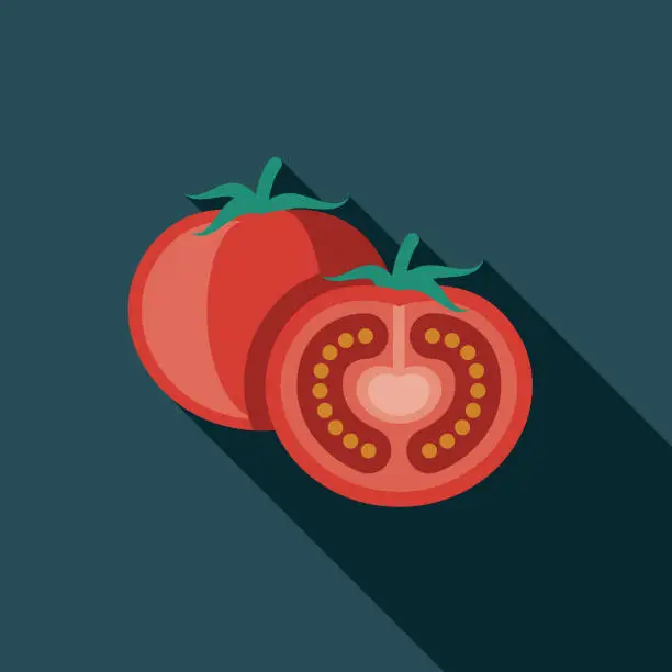 Vector illustration of Tomato Design Greece Icon