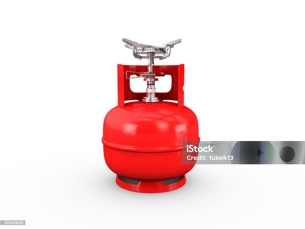 propane cylinder with compressed gas 3d illustration propane cylinder with compressed gas 3d illustration. Aluminum Stock Photo