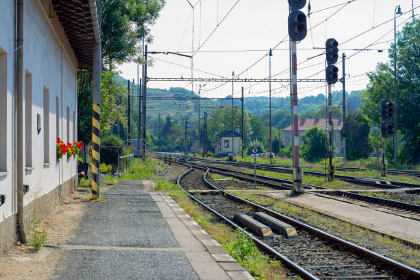 istock Old and lovely suburban railway station 1014627216
