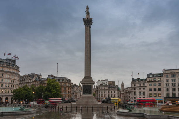 istock Trafalgar square with Nelson's Column in London 1014634368