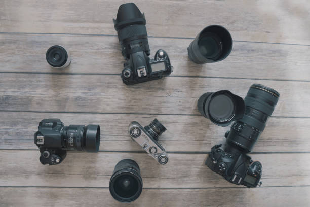 istock Photographer gear - cameras and lenses 1014635254