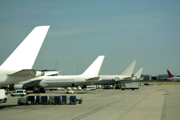 istock Airplane in airport 1014637584