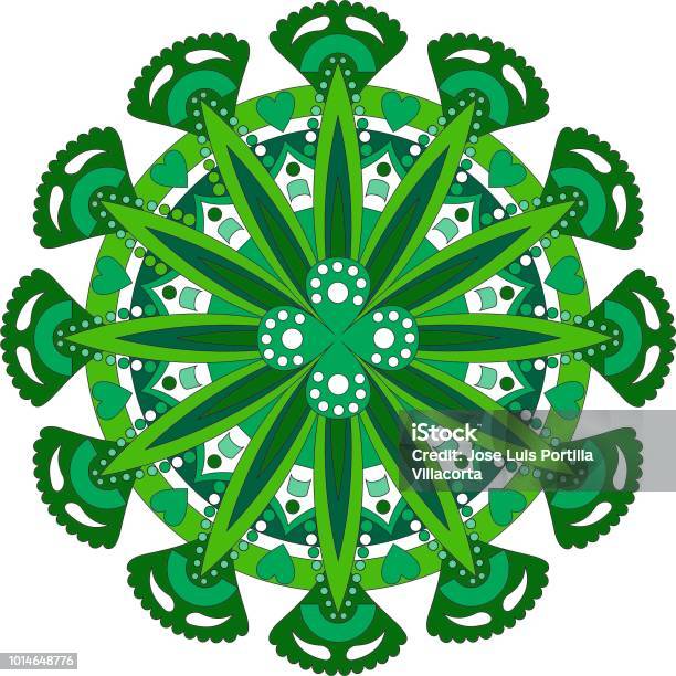 Mandala Style Tree Cup Stock Illustration - Download Image Now - Arbol, Contemplation, Illustration