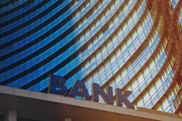 istock Bank building in a financial district 1014649084