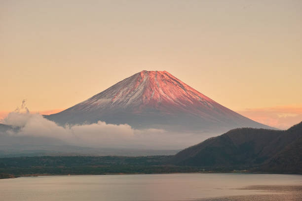 istock Lake Motosu at dusk 1014658180