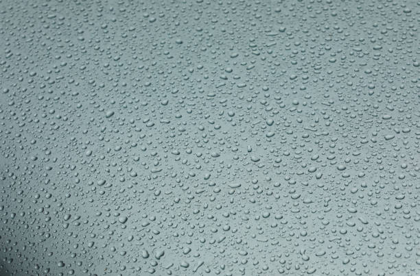 Droplet of water on the car after raining