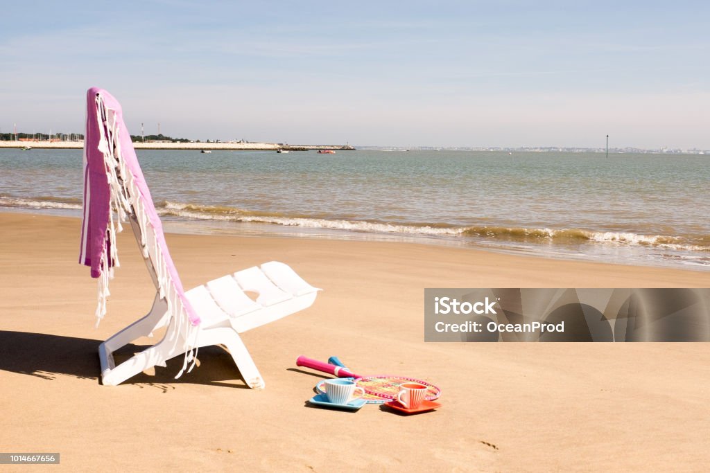 Serenity, calme and zen at the beach on summer copy space Beach Stock Photo