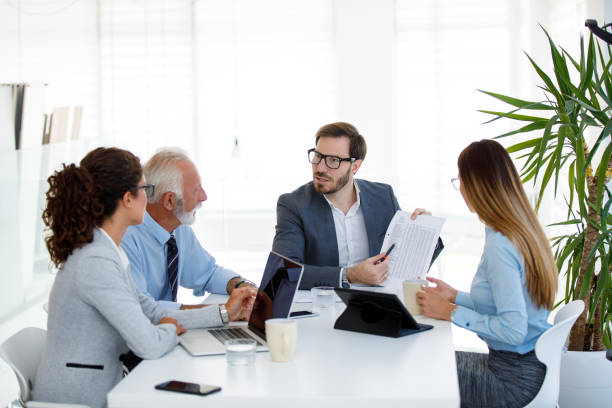istock Business meeting with senior manager 1014676110