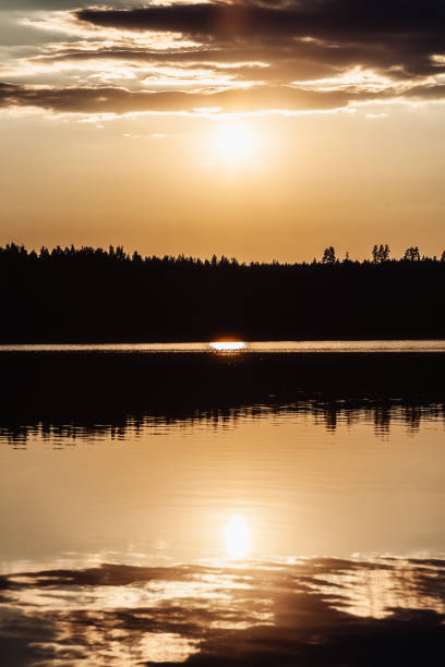 istock Landscape - sunset on the lake 1014680514