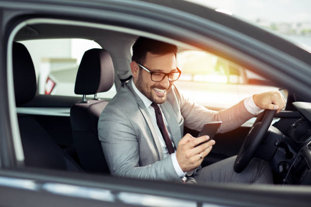 istock Businessman looking at mobile phone 1014689932