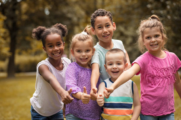 istock Large group of multi ethnic children . Togetherness. 1014702698