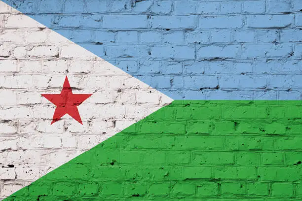 Photo of Djibouti  flag.