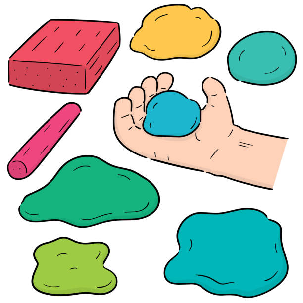 367 Child Play Dough Illustrations & Clip Art - iStock | Child playdough
