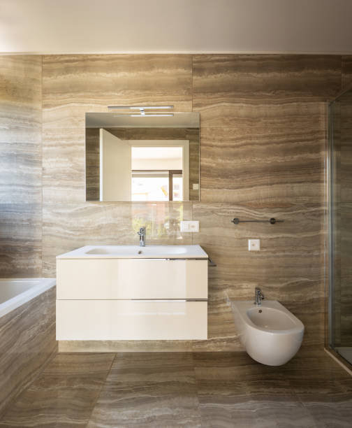 istock Interior of modern apartment, nobody inside, bathroom 1014733586