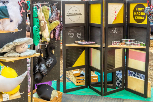 Various ornate Interior design for kids on display at the Irene market in Pretoria. Irene Market happens twice a month and is an old established market where entrepreneurs can display and sell their goods.