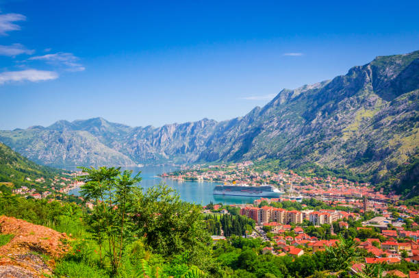 istock Panoramic view on Kotor bay and old town Kotor, Montenegro. 1014770356
