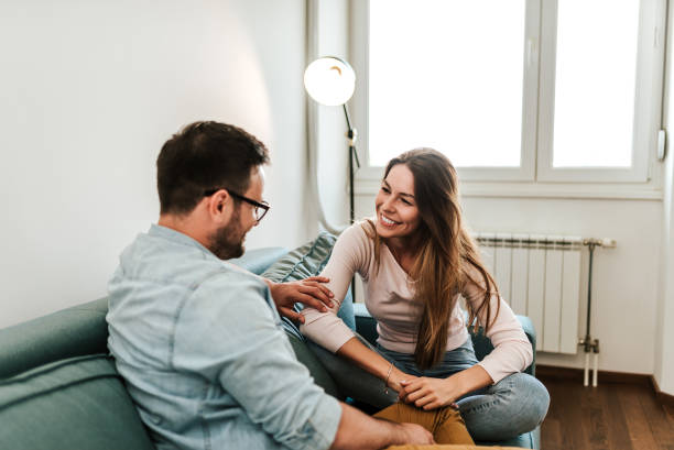 istock Couple relaxing at home. 1014771018