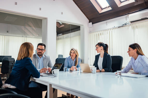 istock Business discussion in boardroom. 1014771442