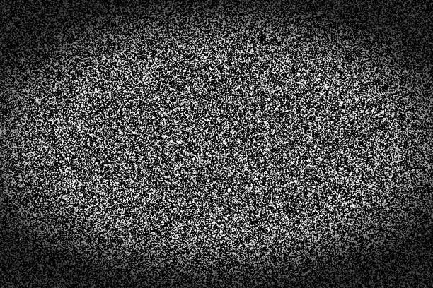 Photo of Dark black and white television static