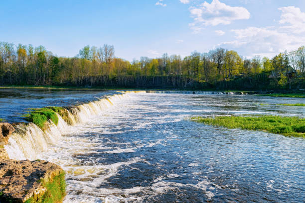 Ventas Rumba waterfall in Kuldiga of Latvia