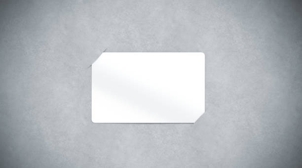 Blank white paper card holder mock up top view