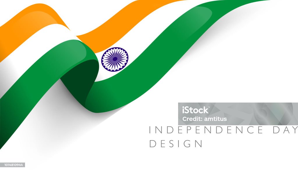 indian flag glossy shiny indian flag design background Indian Flag stock vector