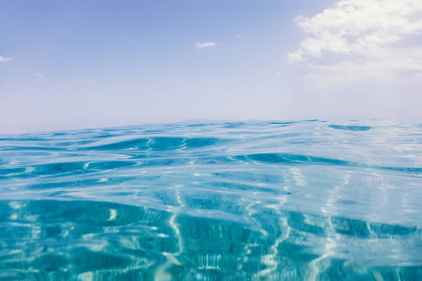 istock Sea wave close up, low angle view water background 1014827808
