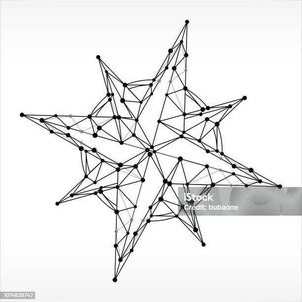 Compass Triangle Pattern Compass Triangle Node Black And White Pattern Stock Illustration ...