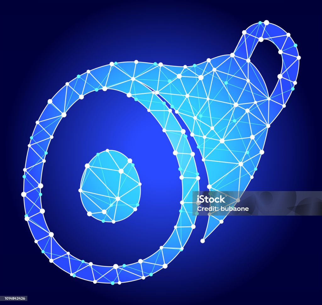 Ham Blue Triangle Node Vector Pattern Stock Illustration - Download ...