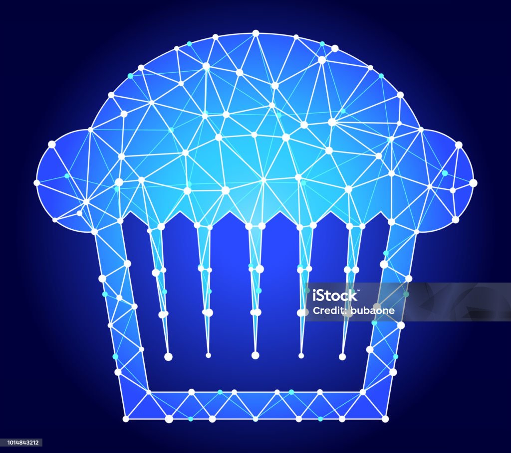 Triangular Muffin Muffin Blue Triangle Node Vector Pattern Stock Illustration - Download ...