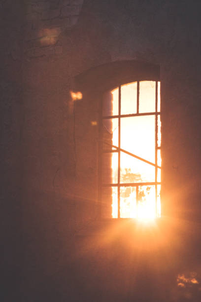 istock Yellow bright morning sun comes through the window 1014846146
