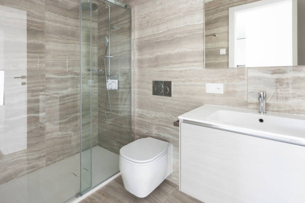 istock Interiors of modern apartment, bathroom 1014850656