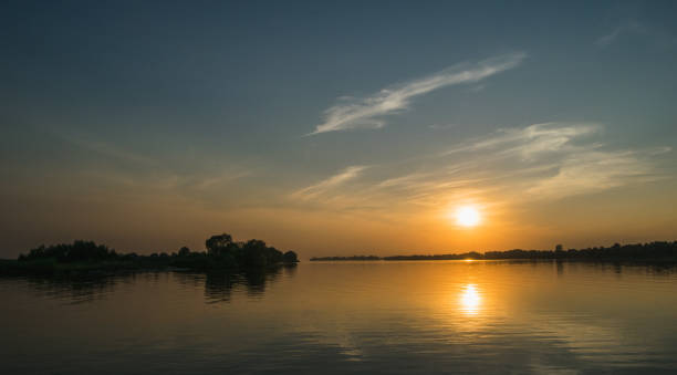 istock Sunset at Volga river in Kazan, Russia 1014852538