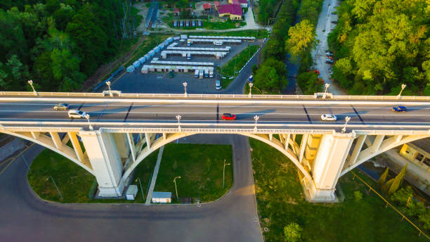 istock Drone view of Matsesta viaduct, Sochi, Russia 1014862480