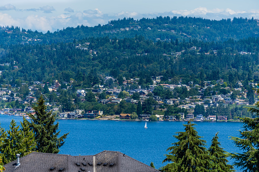 A view of shoreline Womes in Renton, Washington.