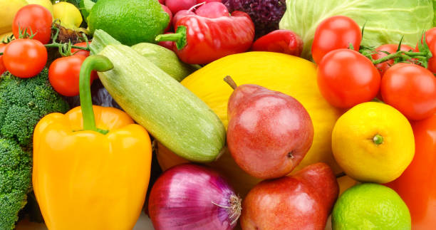 istock A set of fresh vegetables and fruits. 1014916006