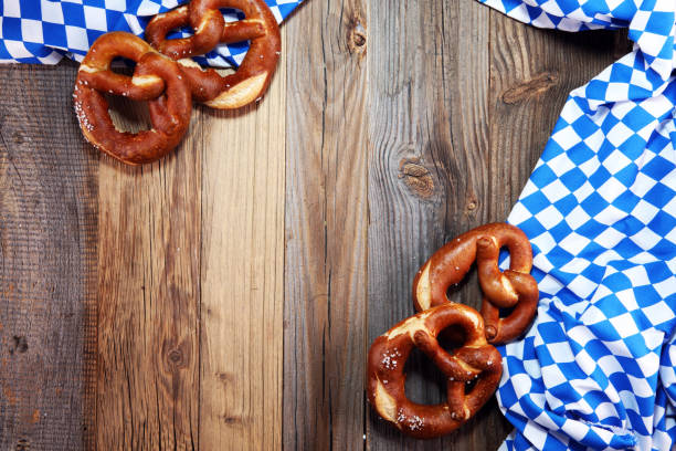 istock German pretzels with salt close-up on the table 1014924988
