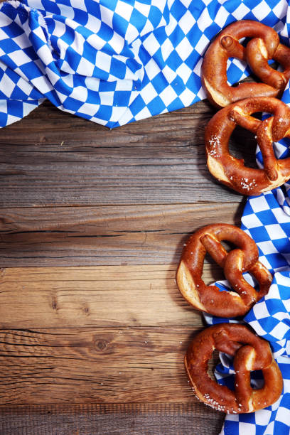 istock German pretzels with salt close-up on the table 1014939446