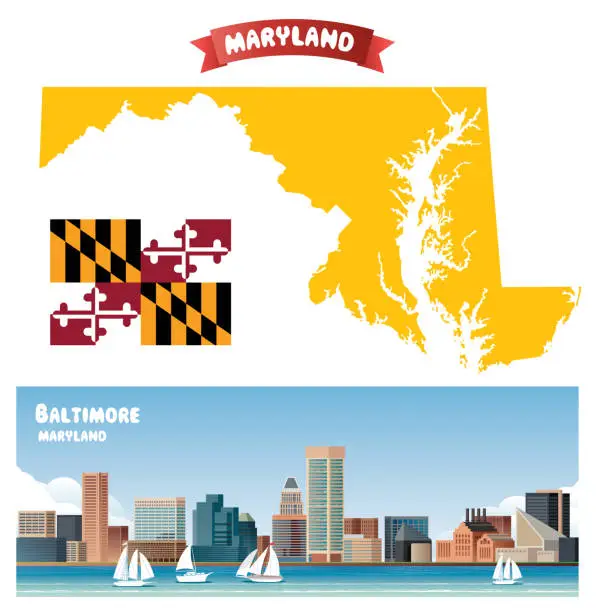 Vector illustration of Baltimore