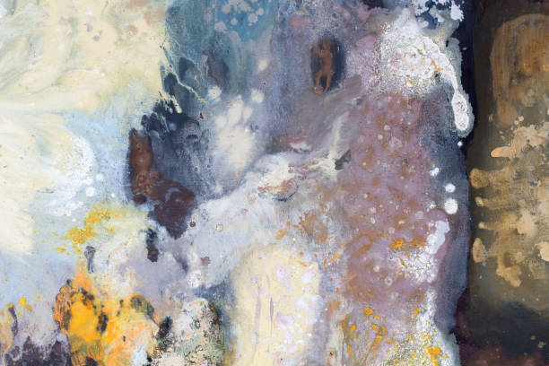 istock A colorful oil paint texture closeup, beautiful background art 1014940580