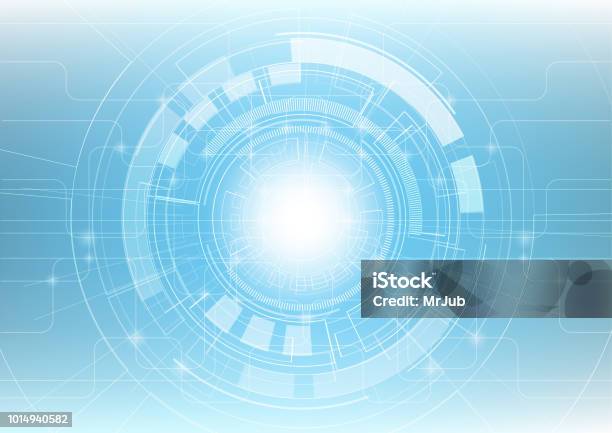 Abstract Innovation Technology And Digital Hi Tech Background Vector Illustration Stock Illustration - Download Image Now