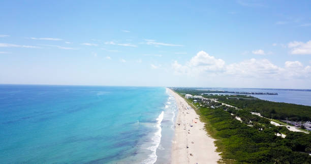 istock Aerial Beach View Hutchinson Island, Florida 1014944206