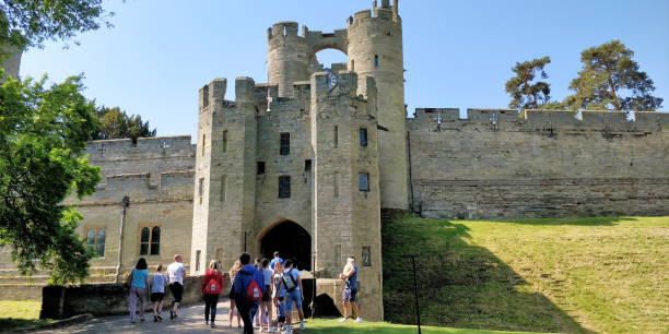 Entry in to Warwick Castle Warwick/UK - May 20 2018: Entry in to Warwick Castle warwick uk stock pictures, royalty-free photos & images