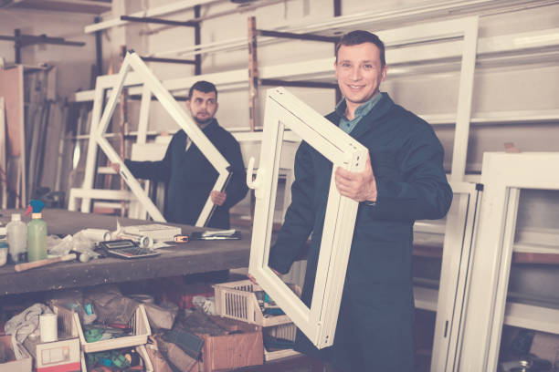 istock Workman showing PVC manufacturing output 1014947216