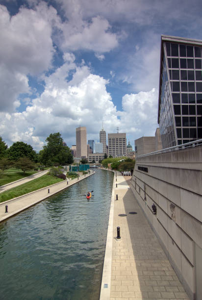 istock Indianapolis city skyline, USA 1014958276
