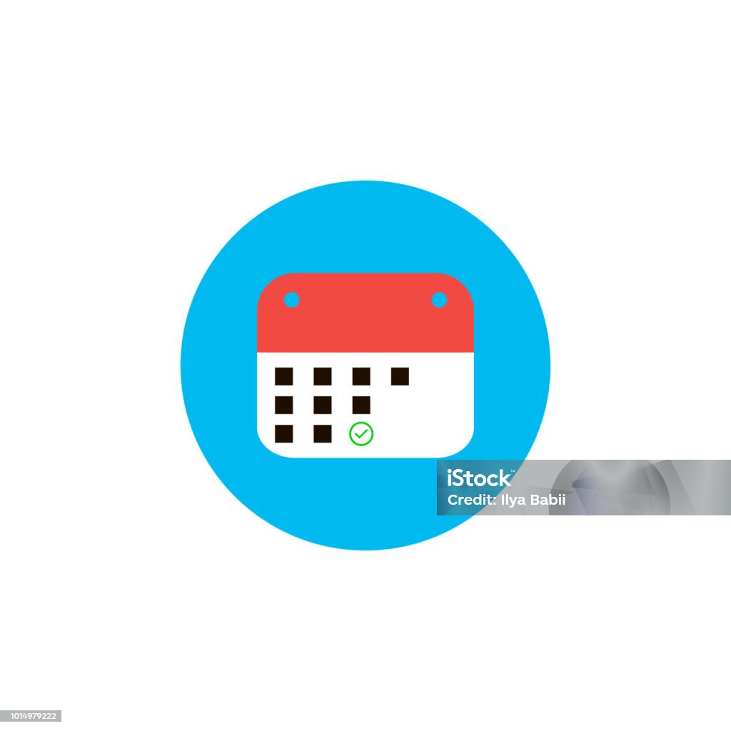 calendar icon. vector Animal Markings stock vector