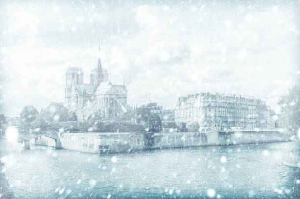 istock View of Notre Dame de Paris with snow 1014979504